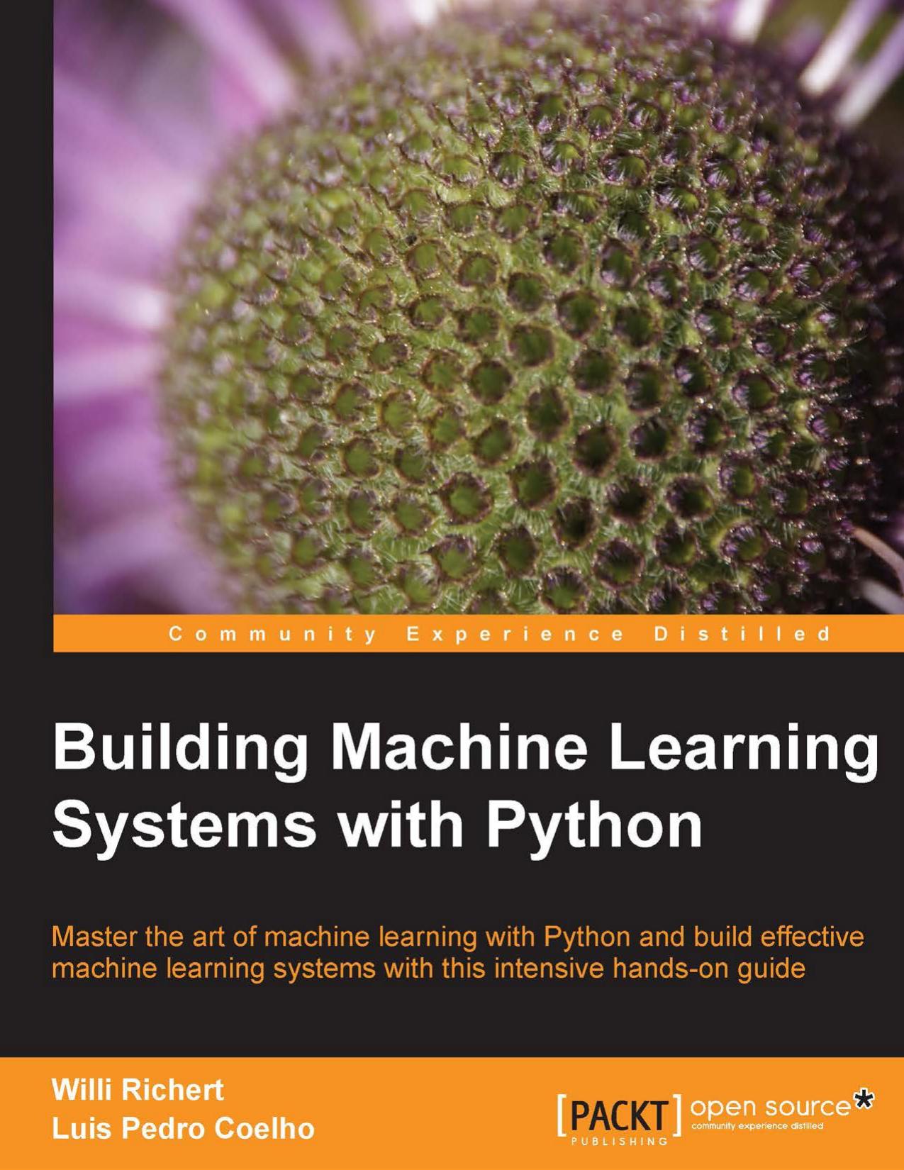 Building Machine Learning Systems With Python