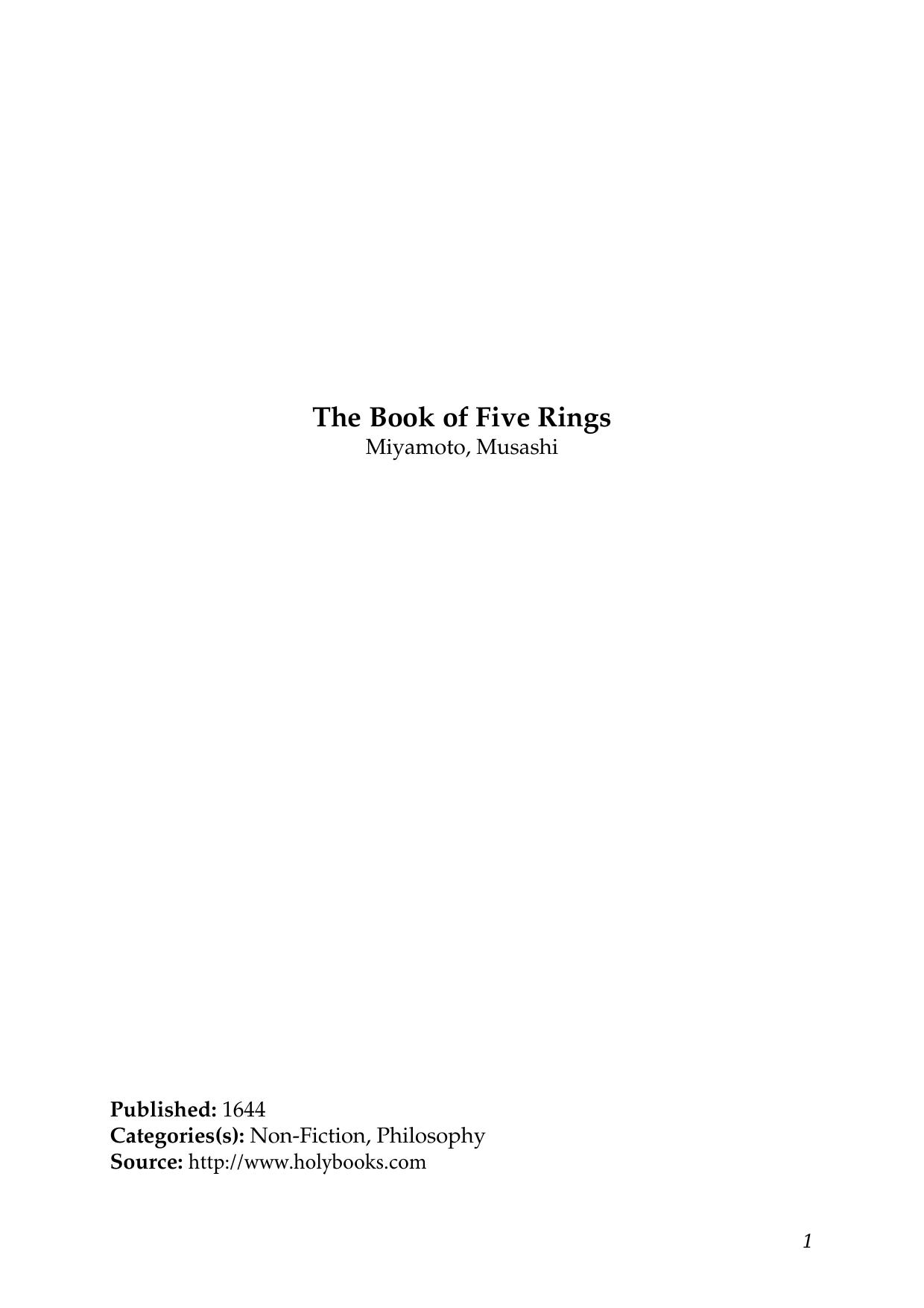The Book of Five Rings