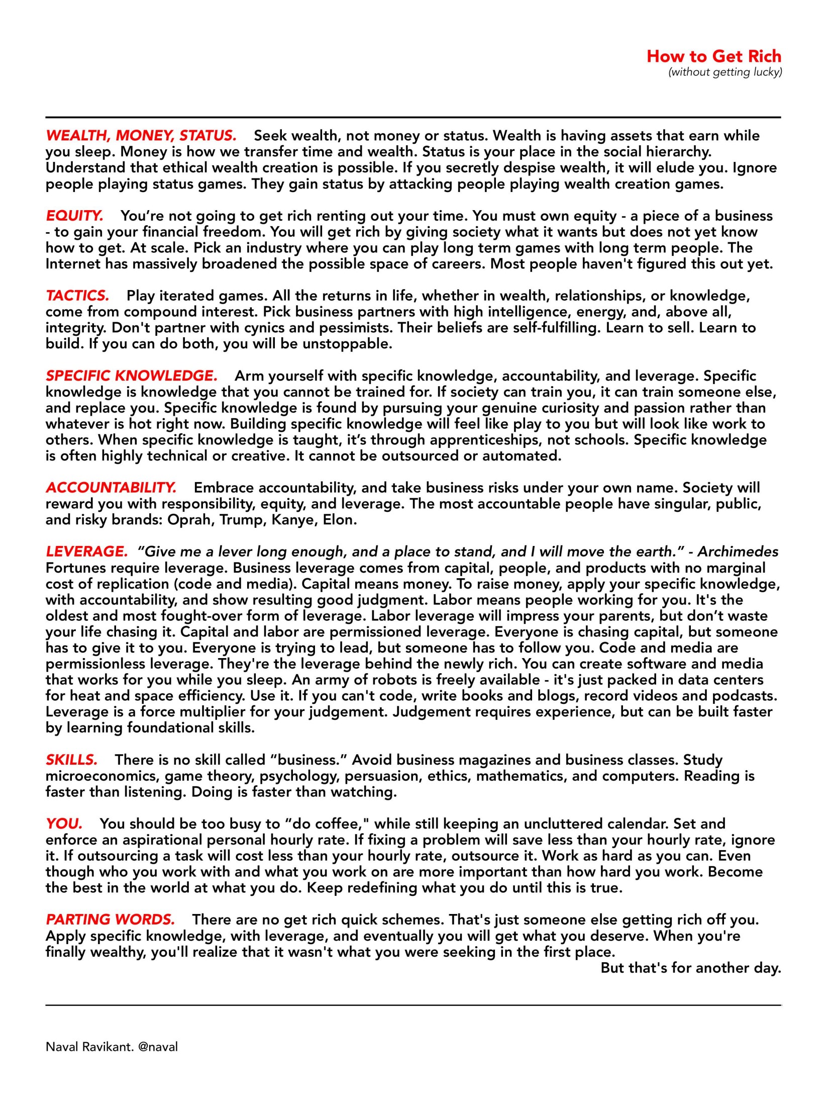 How To Get Rich Poster