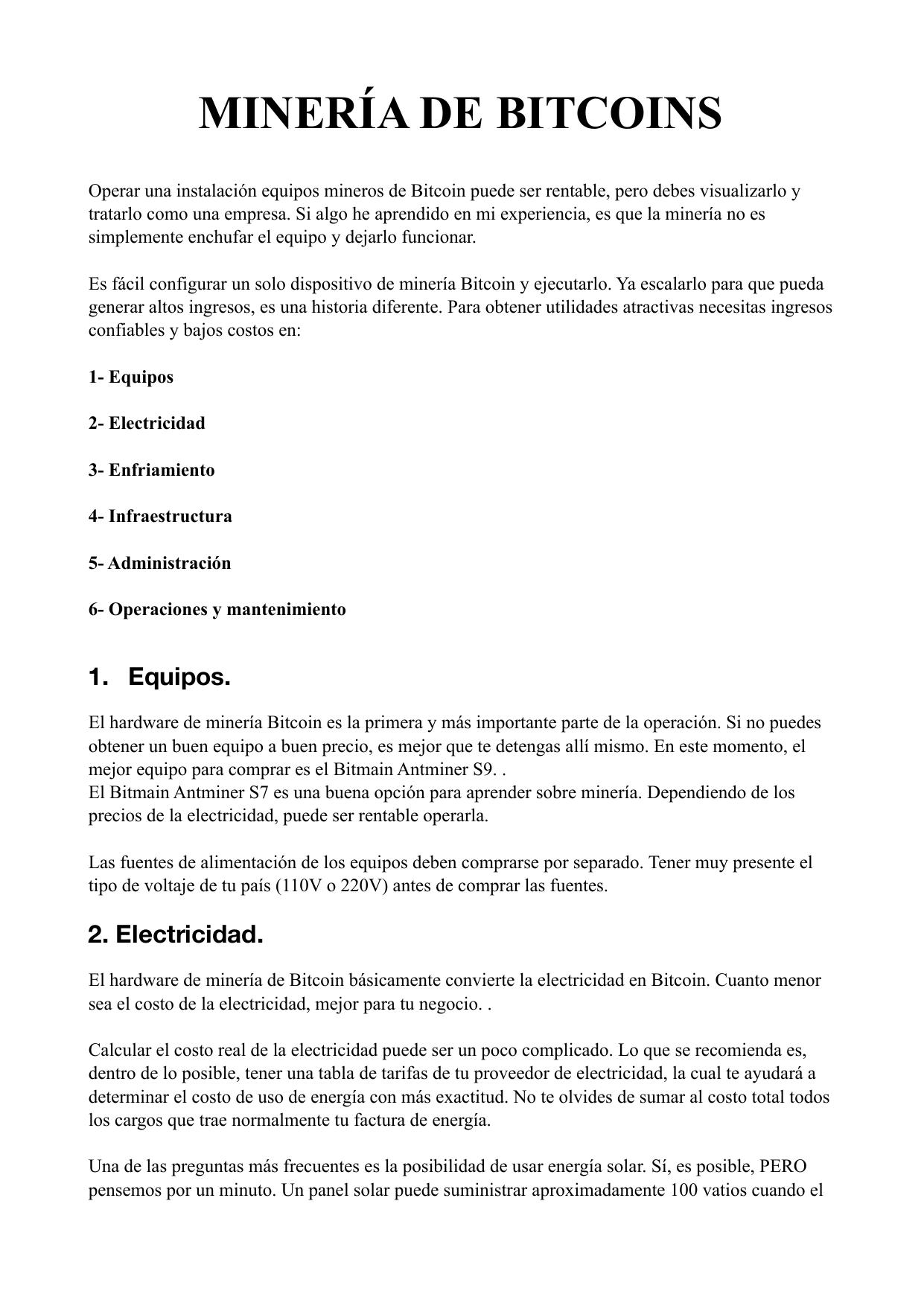 Minería de Bitcoin