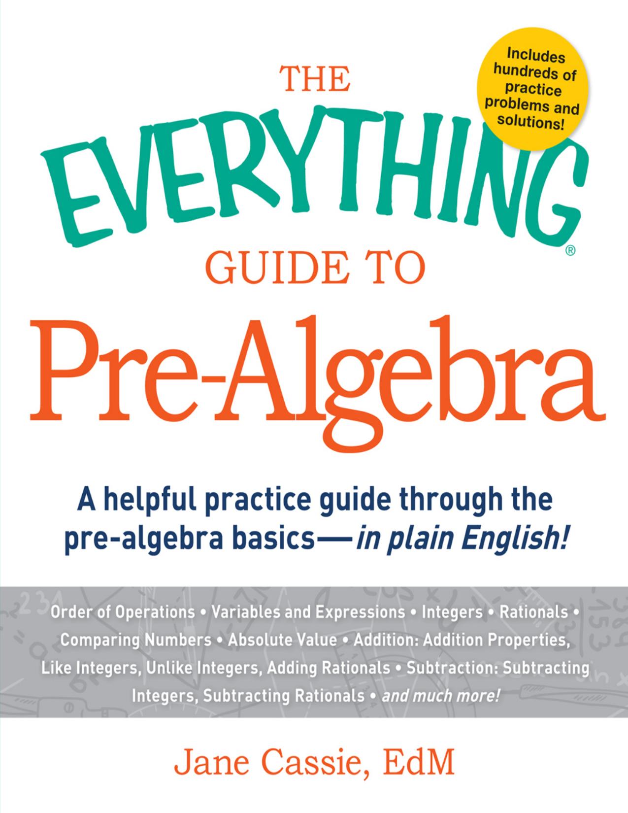The Everything Guide to Pre-Algebra