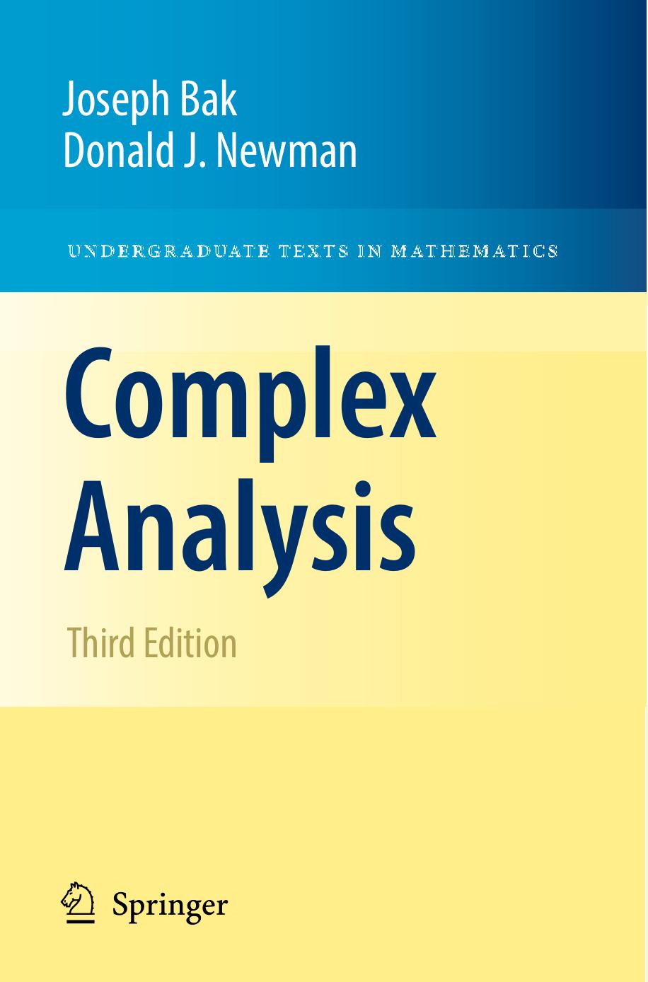 2010 Book ComplexAnalysis