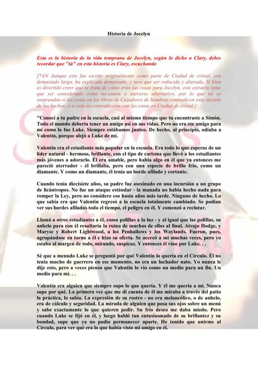 La Historia De Jocelyn