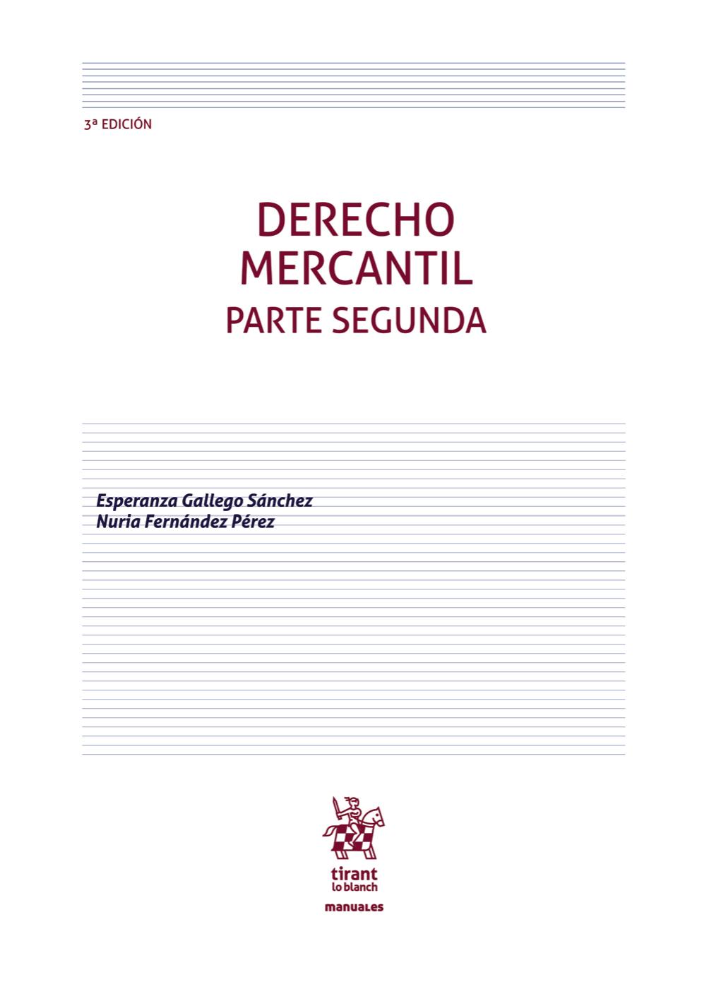 Derecho Mercantil Parte segunda
